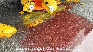 Crushing Crunchy & Soft Things by Car! Experiment Car vs Pumpkin, Coca Cola, Sprite, Monster, Fanta