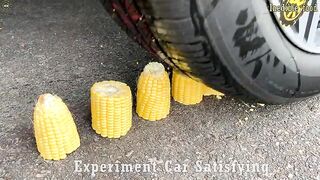 Crushing Crunchy & Soft Things by Car! Experiment Car vs Cola, Fanta, Sprite, Pepsi, Fruko Balloons