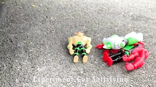 Crushing Crunchy & Soft Things by Car! Experiment Car vs Spider Pacman vs Red Monster | Satisfying