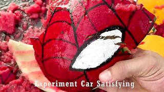 Crushing Crunchy & Soft Things by Car! Experiment Car vs Spider Pacman vs Red Monster | Satisfying