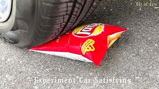 Crushing Crunchy & Soft Things by Car! Experiment Car vs Water Balloons, Cola, Monster | Satisfying