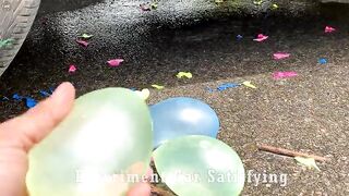 Crushing Crunchy & Soft Things by Car! Experiment Car vs Water Balloons, Cola, Monster | Satisfying