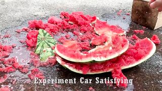 Crushing Crunchy & Soft Things by Car! Experiment Car vs Watermelon Balloons | Satisfying