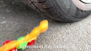Crushing Crunchy & Soft Things by Car! Experiment Car vs Floral Foam | Satisfying