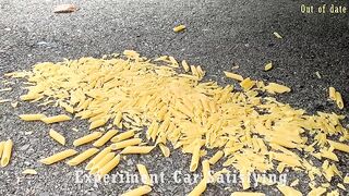 Crushing Crunchy & Soft Things by Car! Experiment Car vs Lighters | Satisfying