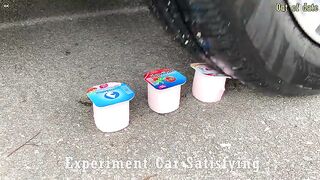 Crushing Crunchy & Soft Things by Car! Experiment Car vs Watermelon Rainbow Jelly | Satisfying