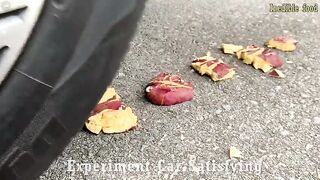 Crushing Crunchy & Soft Things by Car! Experiment Car vs Chocolate & Soda Challenge | Satisfying