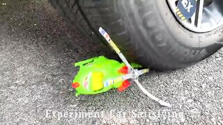 Crushing Crunchy & Soft Things by Car! Experiment Car vs 1000 Marbles | Satisfying