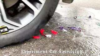 Crushing Crunchy & Soft Things by Car! Experiment Car vs Excavator, Dump Truck, Car Toy | Satisfying