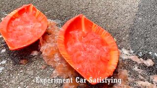 Crushing Crunchy & Soft Things by Car! Experiment Car vs Clay Slime Mixing | Satisfying