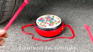 Crushing Crunchy & Soft Things by Car! Experiment Car vs Spider Pacman vs Doodles Ball | Satisfying