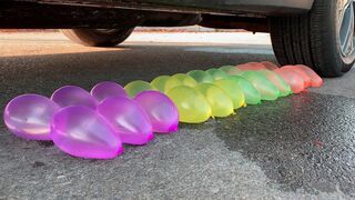 Crushing Crunchy & Soft Things by Car! Experiment Car vs Water Balloons vs Pepsi | Satisfying