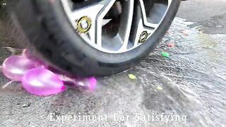 Crushing Crunchy & Soft Things by Car! Experiment Car vs Water Balloons vs Pepsi | Satisfying