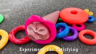 Crushing Crunchy & Soft Things by Car! Experiment Car vs Rainbow Tower vs Watermelon | Satisfying