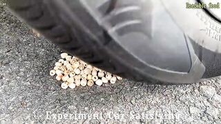 Crushing Crunchy & Soft Things by Car! Experiment Car vs Coca Cola and Mentos in Condom | Satisfying