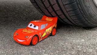 Crushing Crunchy & Soft Things by Car! Experiment Car vs Lightning McQueen , Car Toy | HaerteTest