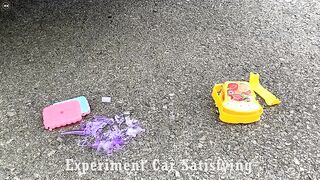 Crushing Crunchy & Soft Things by Car! Experiment Car vs Rainbow Plate, Watermelon Balloons