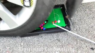 Crushing Crunchy & Soft Things by Car! Experiment Car vs Liquid, Watermelon, Balloons