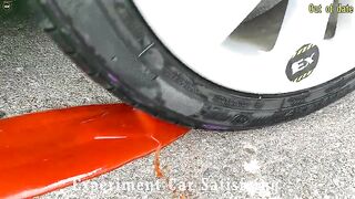 Crushing Crunchy & Soft Things by Car! Experiment Car vs Liquid, Watermelon, Balloons