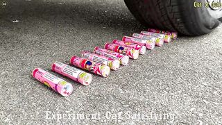 Crushing Crunchy & Soft Things by Car! Experiment Car vs Excavator Toys, Watermelon, Water Balloons