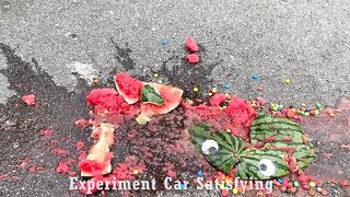 Crushing Crunchy & Soft Things by Car! EXPERIMENT Car vs Spider Pacman Coca Cola, Mirinda Balloons
