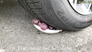 Crushing Crunchy & Soft Things by Car! EXPERIMENT Car vs Jelly, Coca Cola, Fanta, Mirinda Balloons