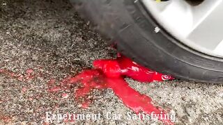 Crushing Crunchy & Soft Things by Car! EXPERIMENT Car vs Toy Car, Coca Cola, Fanta, Mirinda Balloons