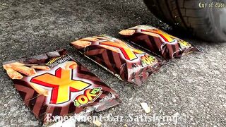 Crushing Crunchy & Soft Things by Car! EXPERIMENT Car vs Toy Car, Coca Cola, Fanta, Mirinda Balloons