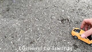 Crushing Crunchy & Soft Things by Car! EXPERIMENT Car vs Toy Car, Coca Cola, Fanta, Mirinda Balloons