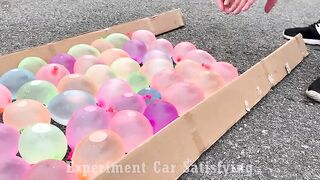 Crushing Crunchy & Soft Things by Car! EXPERIMENT: Car vs Coca Cola, Fanta, Mirinda Balloons | 17