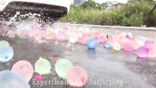 Crushing Crunchy & Soft Things by Car! EXPERIMENT: Car vs Coca Cola, Fanta, Mirinda Balloons | 17