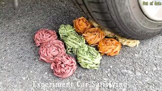 Experiment Car vs Coca Cola, Fanta, Mirinda Balloons | Crushing Crunchy & Soft Things by Car | 05