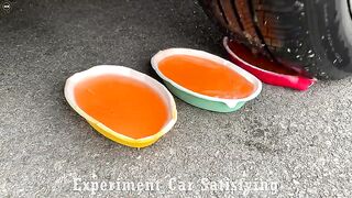 Crushing Crunchy & Soft Things by Car! EXPERIMENT: Car vs Coca Cola, Fanta, Mirinda Balloons | 02