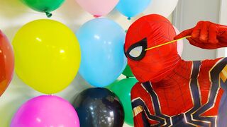Spider-Man VS Popping Balloons