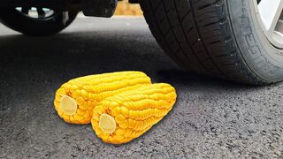 EXPERIMENT: Car vs Corn - Crushing Crunchy & Soft Things by Car!