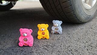 EXPERIMENT: Car vs Orbeez Bears | Crushing Crunchy & Soft Things by Car | TEST BANG