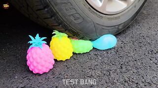 EXPERIMENT: Car vs Disney Cars toy - Crushing Crunchy & Soft Things by Car!