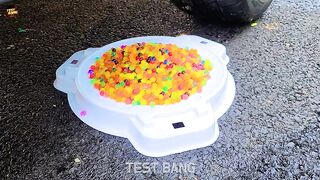 EXPERIMENT: Car vs Color Golf ball - Crushing Crunchy & Soft Things by Car!