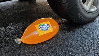 EXPERIMENT: Car vs Fanta Balloon - Crushing Crunchy & Soft Things by Car!