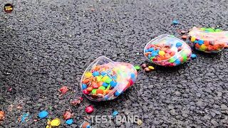 Crushing Crunchy & Soft Things by Car! EXPERIMENT: Car vs Sunglass, Toys, Slime