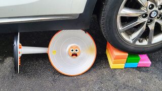 Crushing Crunchy & Soft Things by Car! EXPERIMENT: Car vs Electric fan, Toys, Orbeez