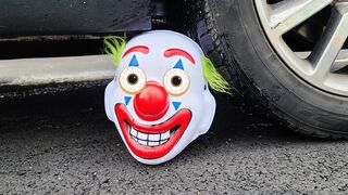 Crushing Crunchy & Soft Things by Car! EXPERIMENT: Car vs Joker mask