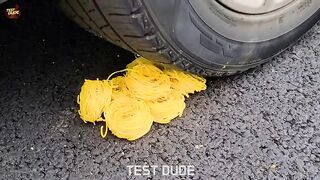 Crushing Crunchy & Soft Things by Car! EXPERIMENT: Car vs Toothpaste, Toys, Balloons