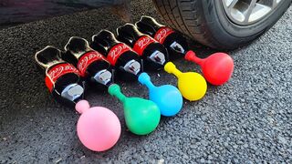 Crushing Crunchy & Soft Things by Car! EXPERIMENT: Car vs Coca Cola, Balloons