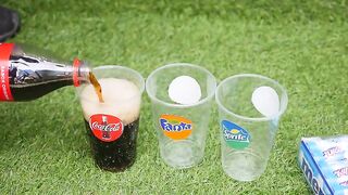 Cola, Different Fanta, Mtn Dew, Pepsi,Sprite and Stretch Armstrong vs Mentos in 3 Big Underground