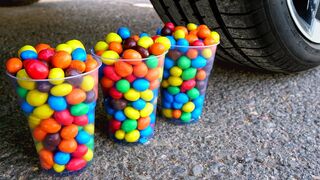 Crushing Crunchy & Soft Things by Car! EXPERIMENT: Car vs Coca Cola, Food Long Balloons