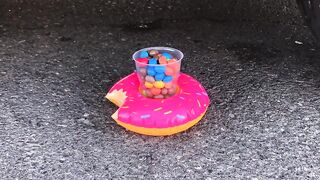 Crushing Crunchy & Soft Things by Car! - EXPERIMENT:  JELLY GLOVE vs CAR vs TOYS