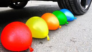 EXPERIMENT: CAR VS Water Giant Balloons | Crushing Crunchy & Soft Things by Car