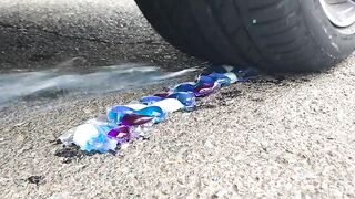 EXPERIMENT: CAR VS Toothpaste and Balloons | Crushing Crunchy & Soft Things by Car