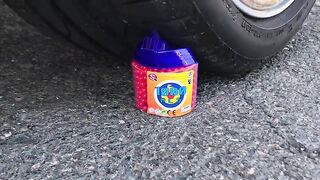 Experiment Car vs M&Ms | Crushing Crunchy & Soft Things by Car!